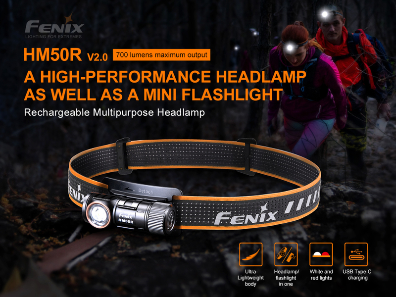 Fenix nabíjecí čelovka HM50R V2.0